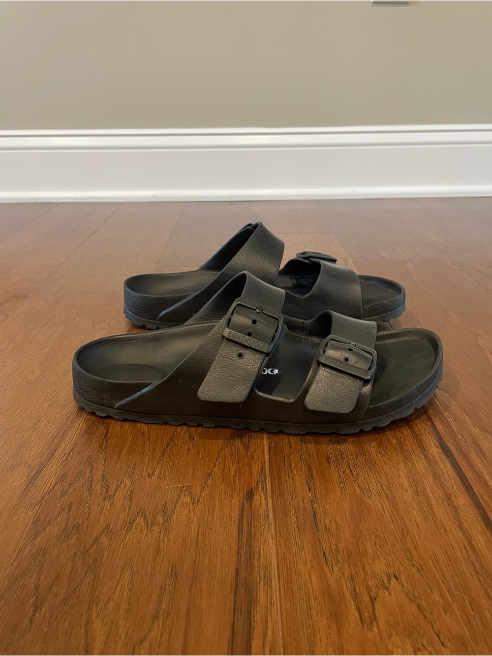 Birkenstock Black Plastic Sandals